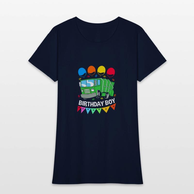 Cute Garbage Trucks Birthday Boy Garbage Truck