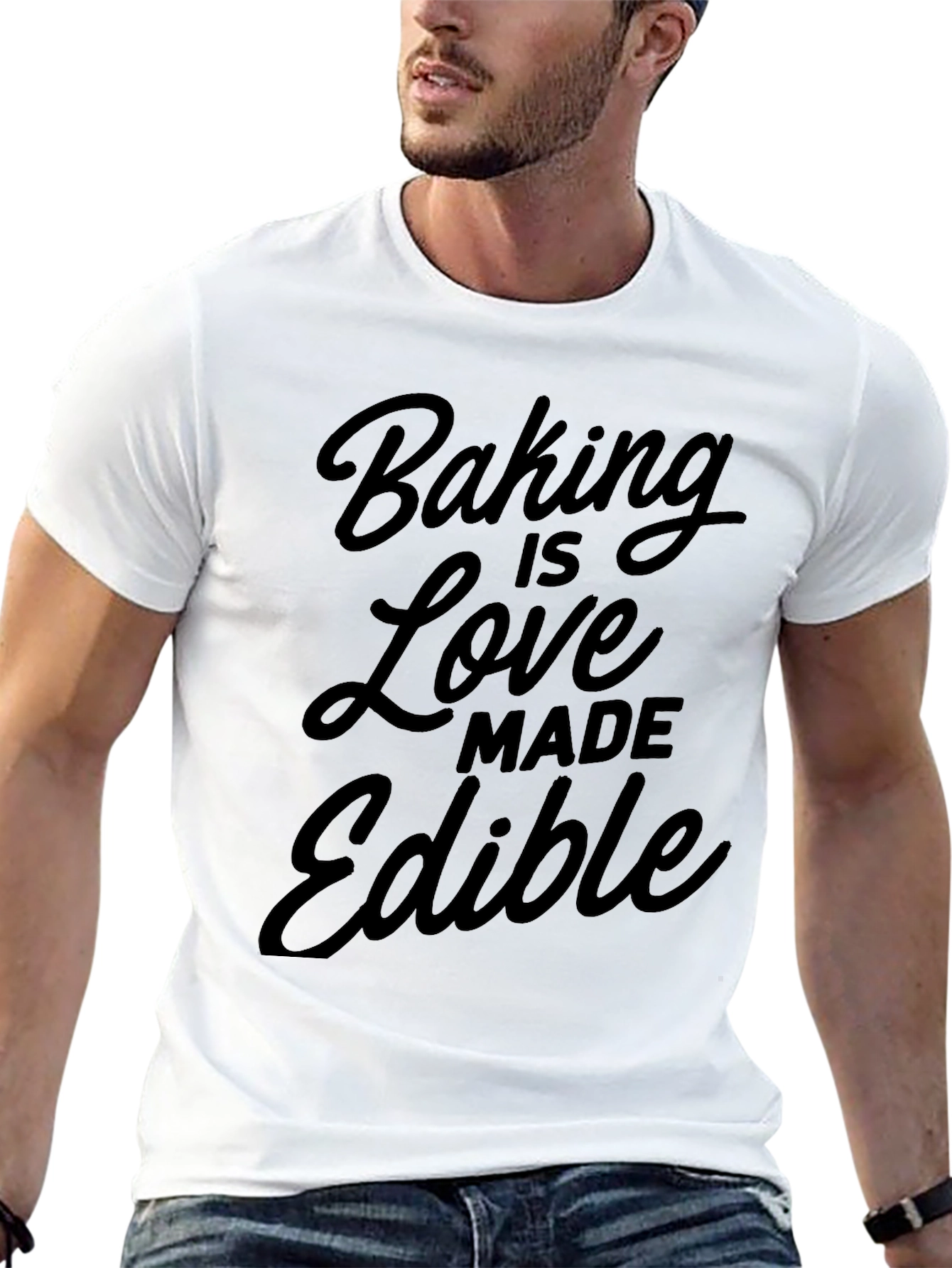 Baking is Love Made Edible Graphic T-Shirt