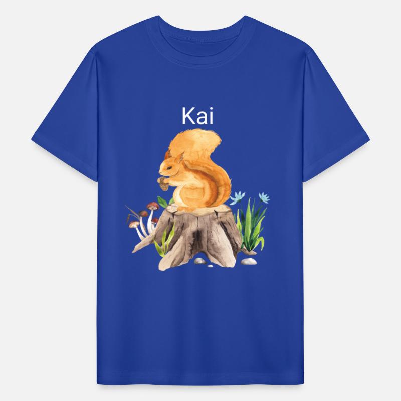 Forest animal squirrel with name Kai