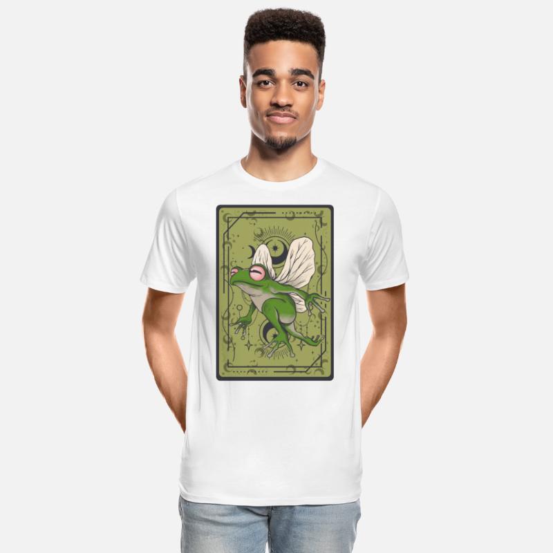 Frog Fairy Tarot Card Celestial Moon Occult Cottag