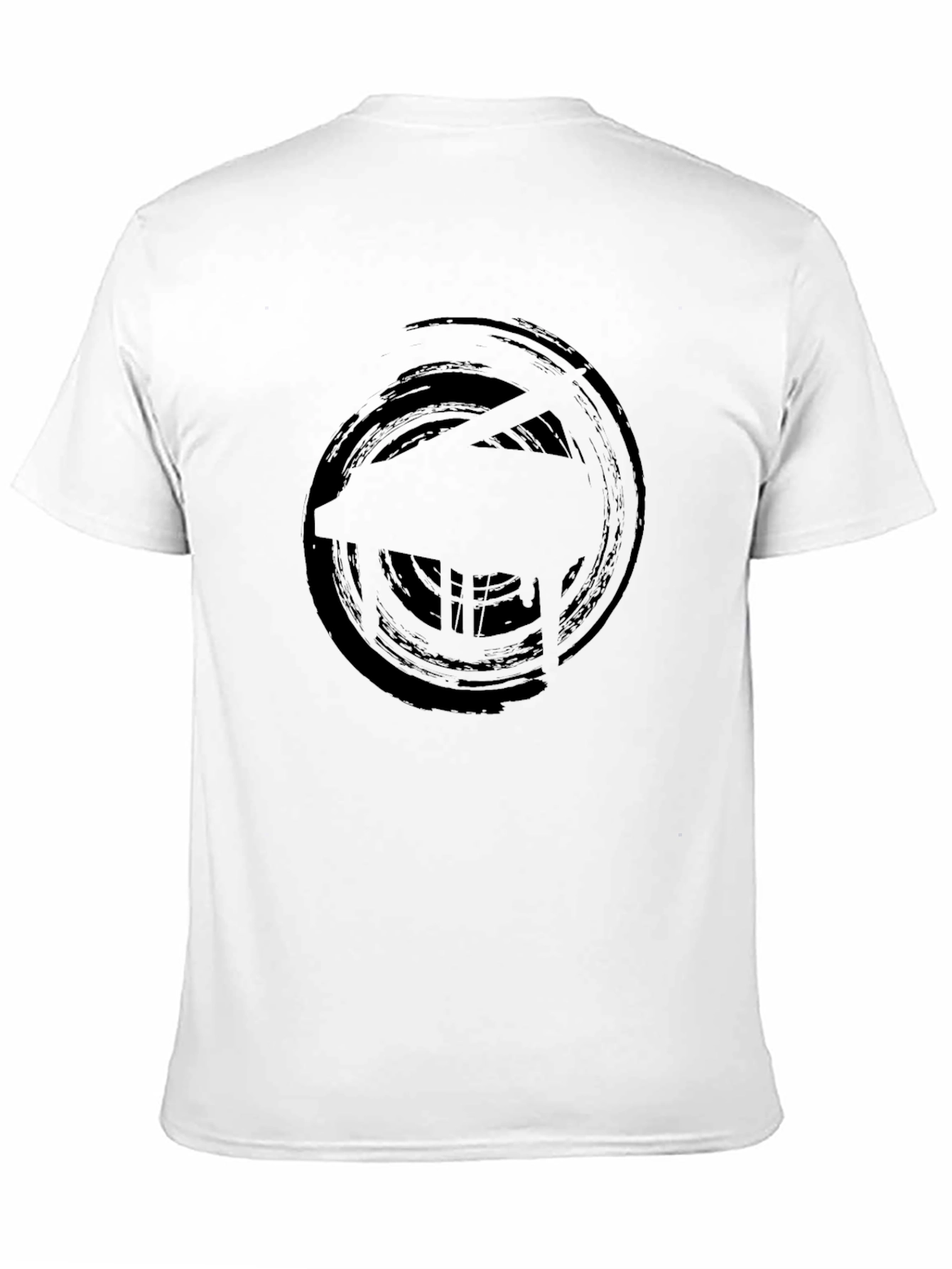 Abstract Piano Graphic Tee - Black Cotton Comfort