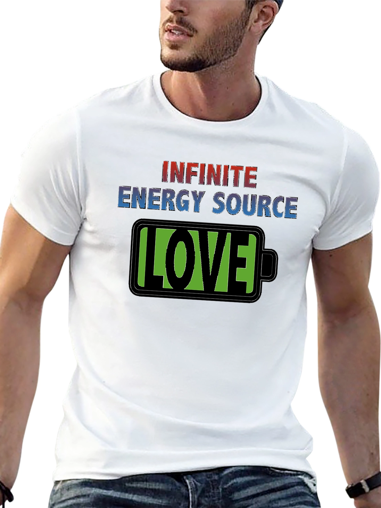 Infinite Energy Source LOVE Graphic T-Shirt