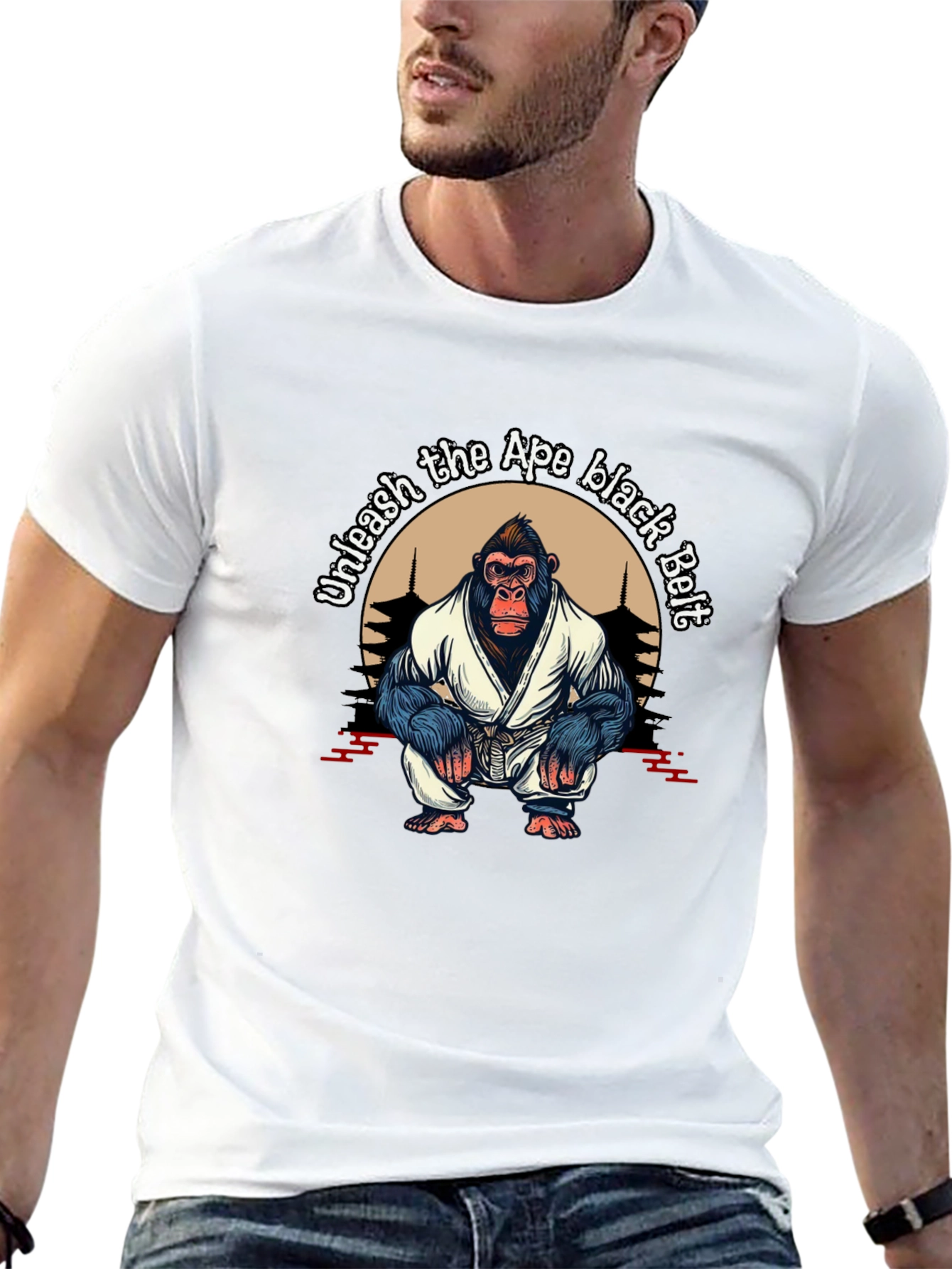 Unleash The Ape Black Belt T-Shirt
