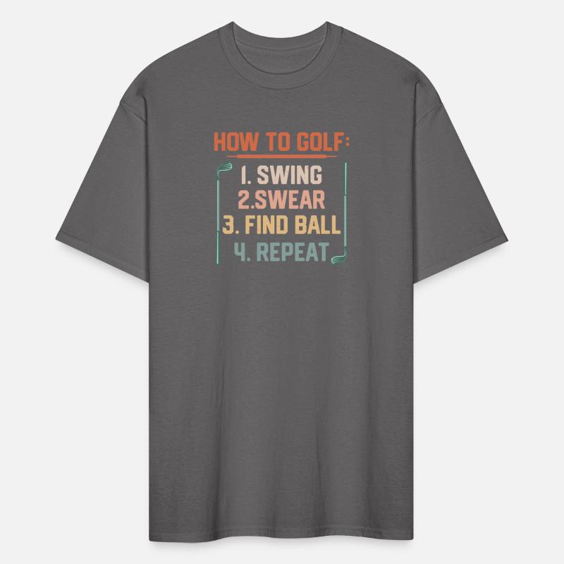 How To Golf: 1.Swing 2.Swear 3.Find Ball Hobby Gol