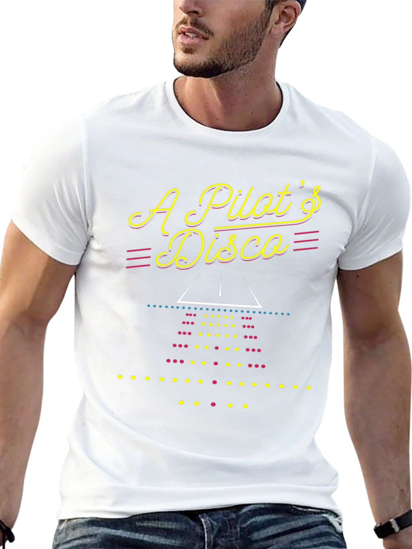 Pilots Disco Graphic Tee - Aviation Inspired T-Shirt