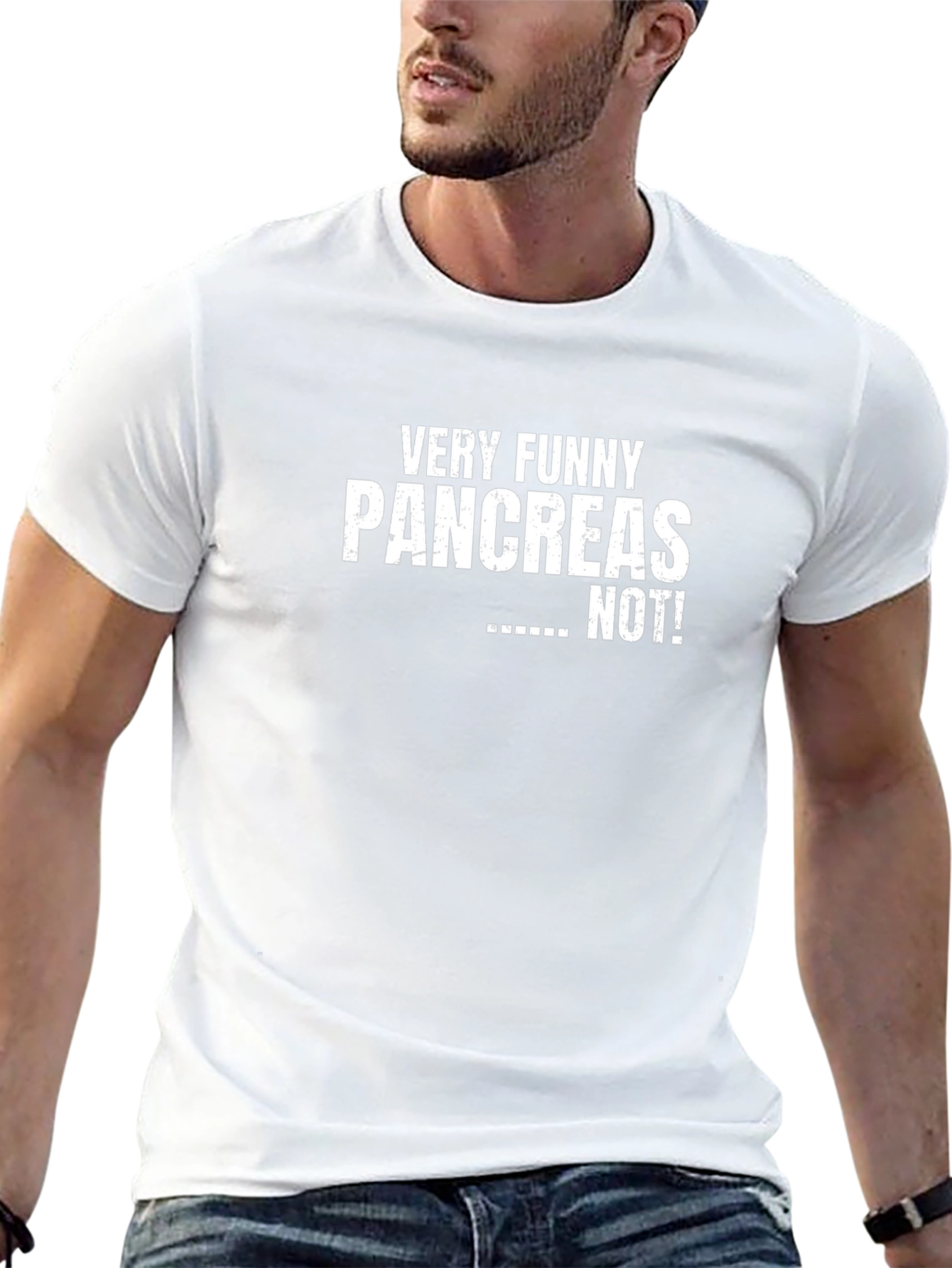 Funny Pancreas Graphic T-Shirt - Black
