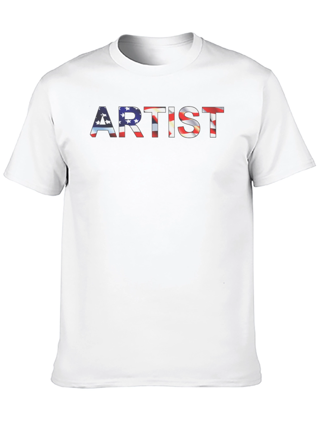 Artist USA Flag Graphic Tee - Patriotic Style