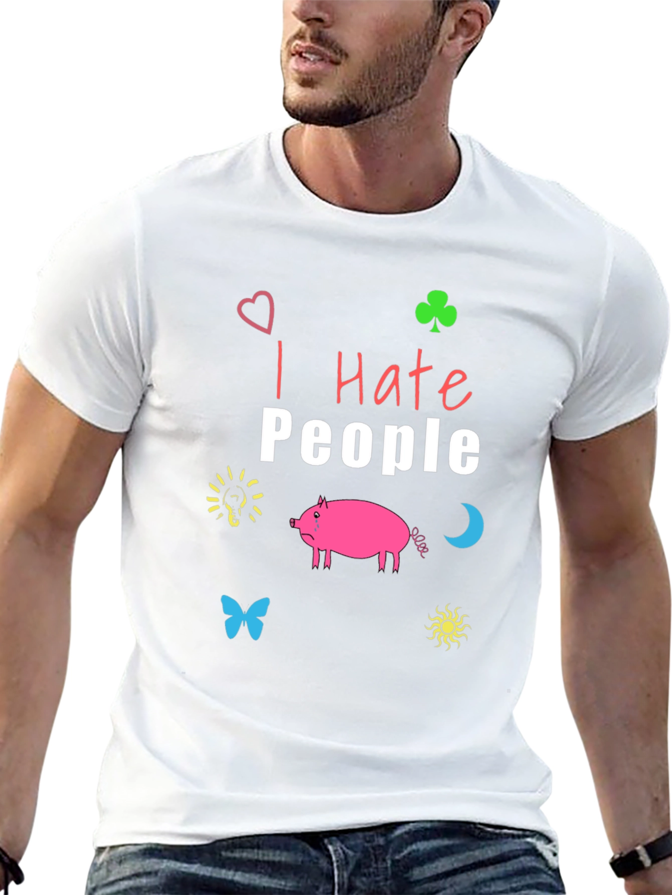 I Hate People T-Shirt - Funny Graphic Tee