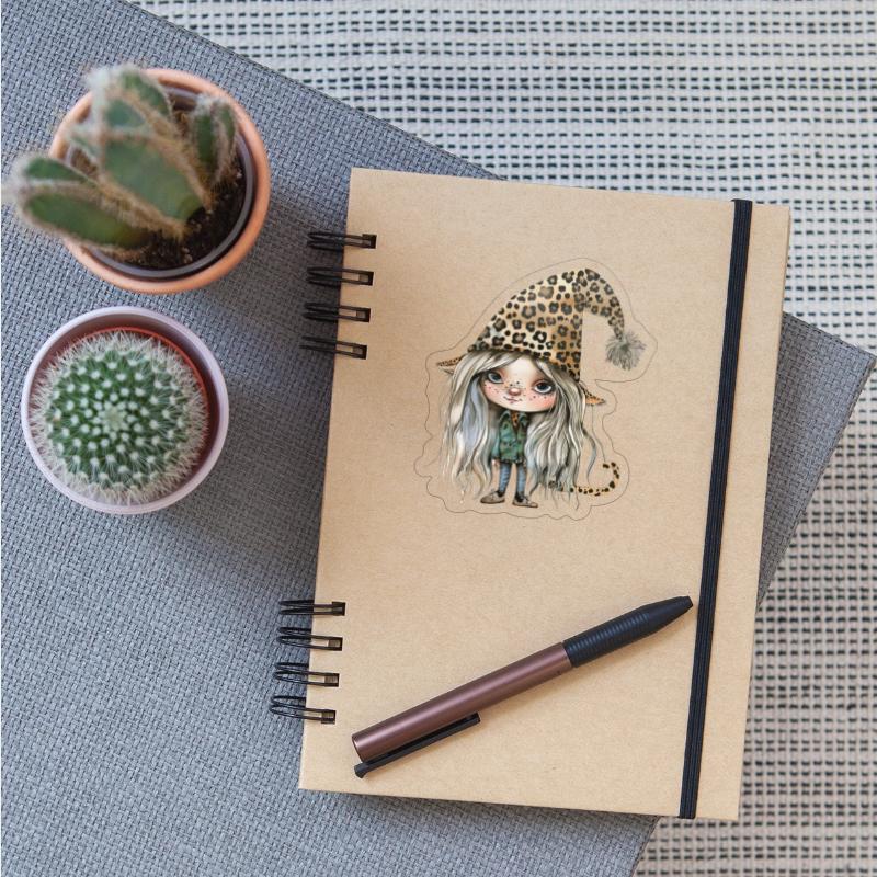 Leopard Print Gnome Clipart Images, Girly