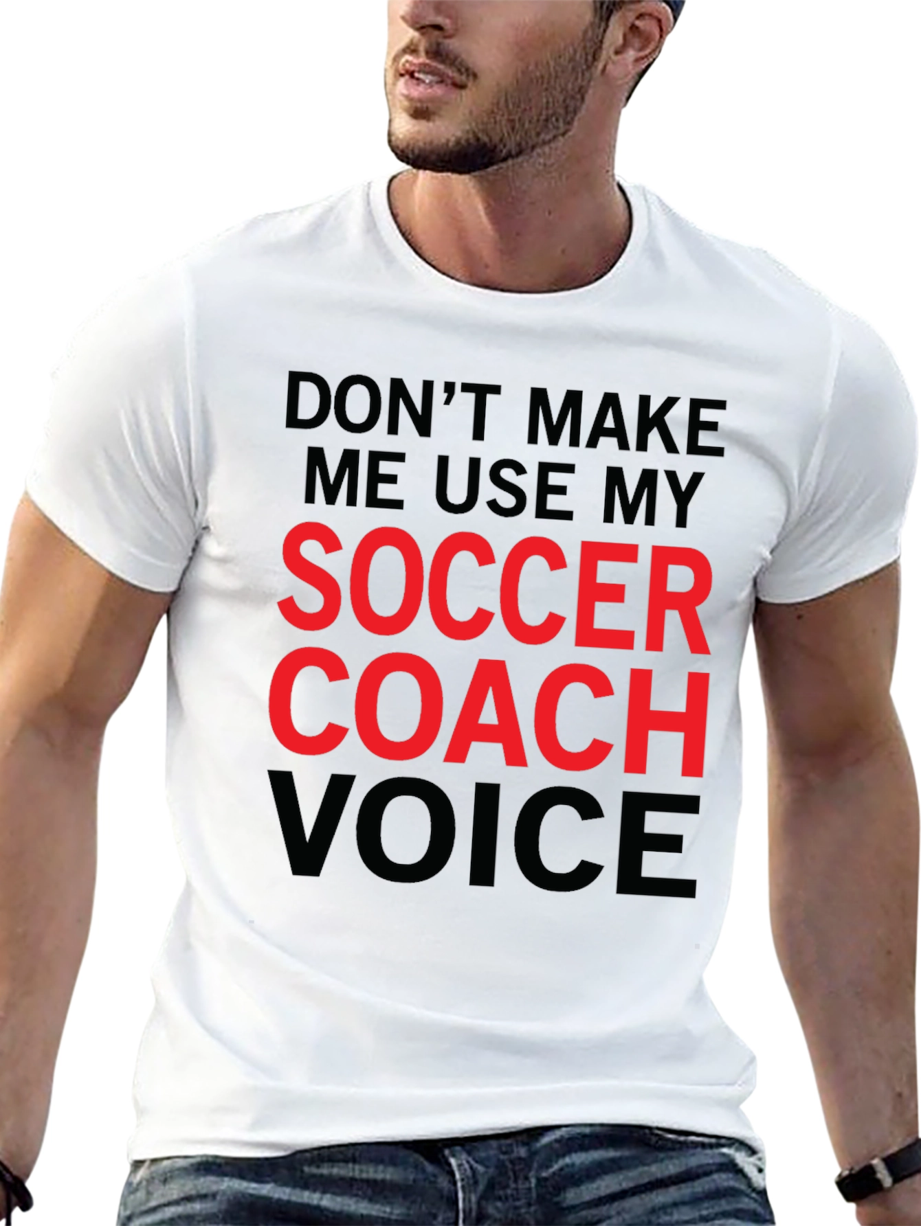Soccer Coach Voice T-Shirt - Funny Coaching Tee