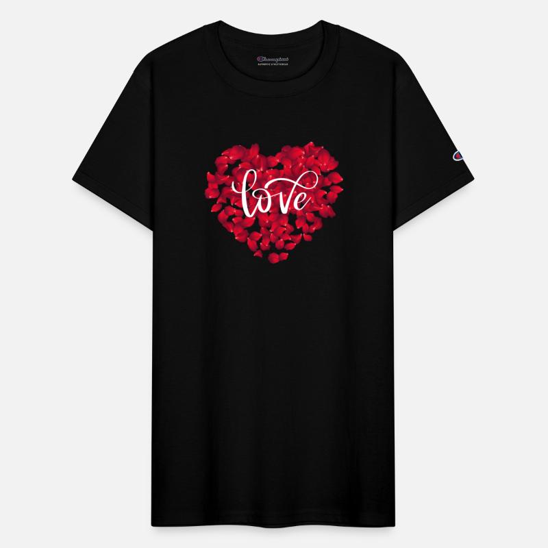 "Love-Infused Tee: Wear Your Heart on Your Sleeve"