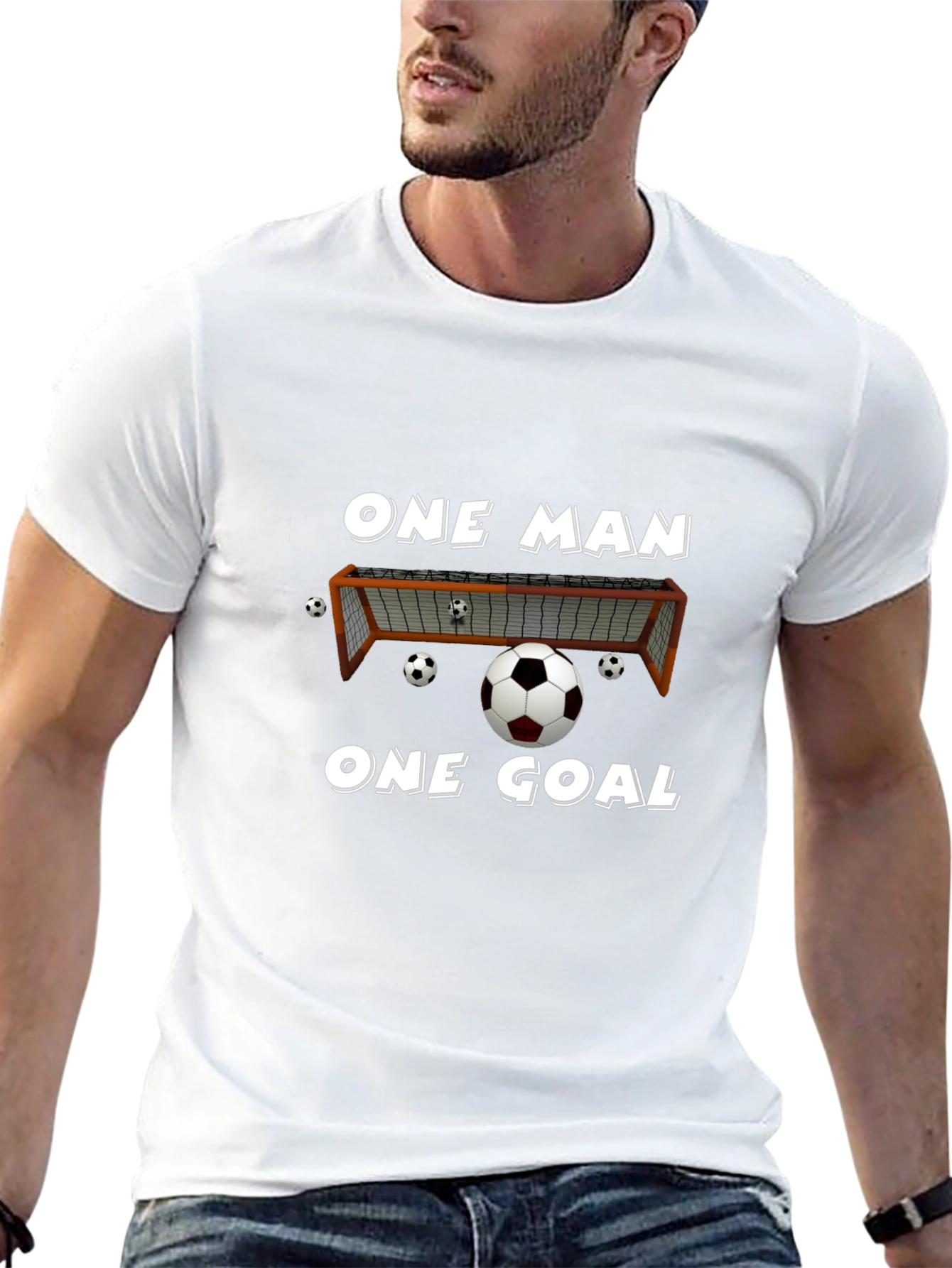 One Man One Goal Soccer T-Shirt