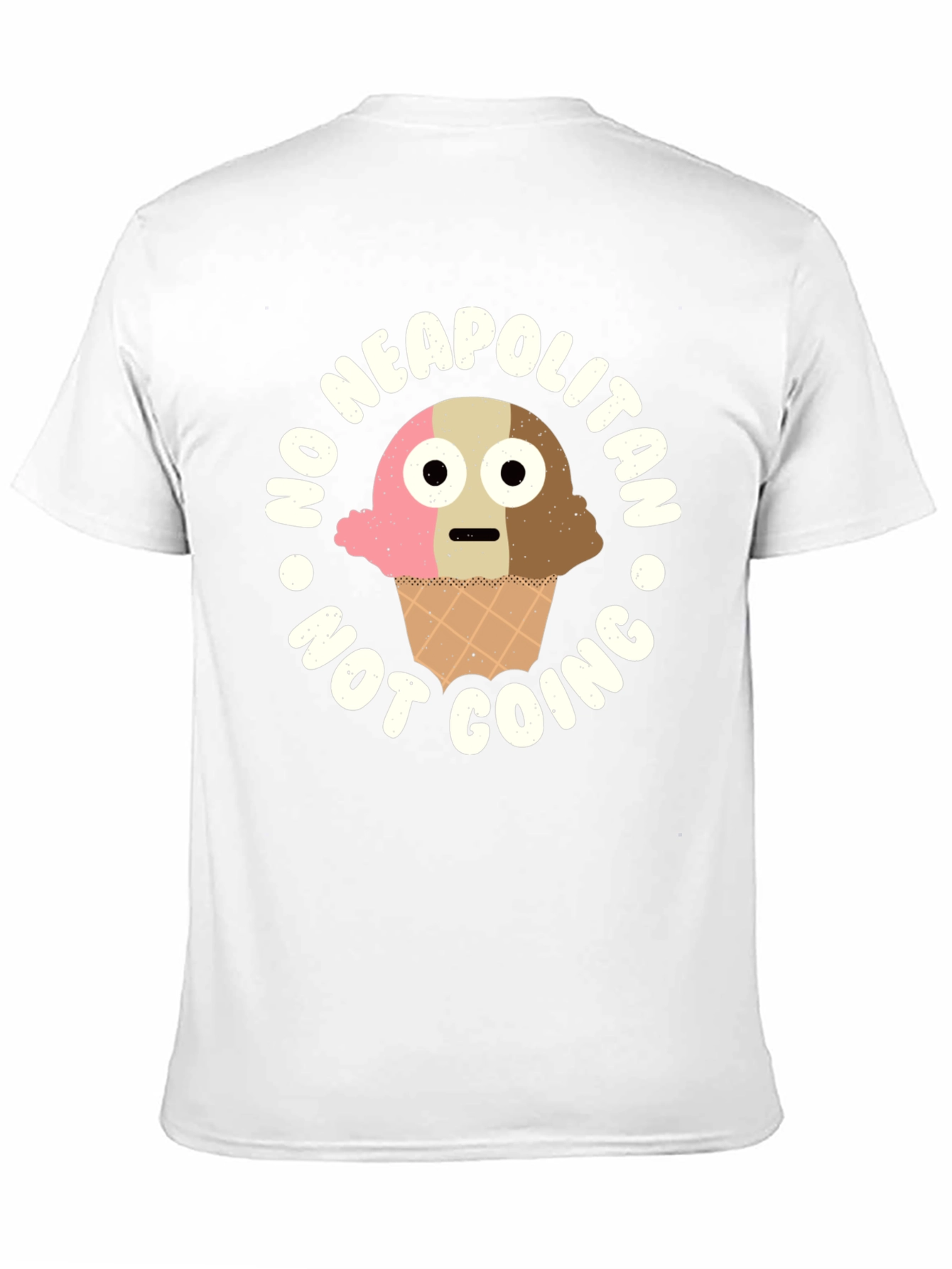Funny Neapolitan Ice Cream Graphic T-Shirt