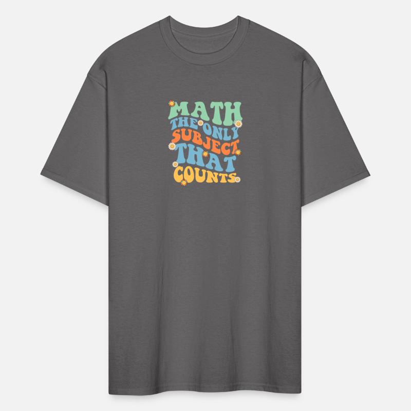 Math The Only Subject That Counts Retro Groovy