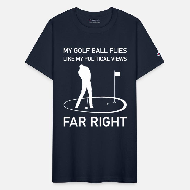 My golf ball flies like my political views
