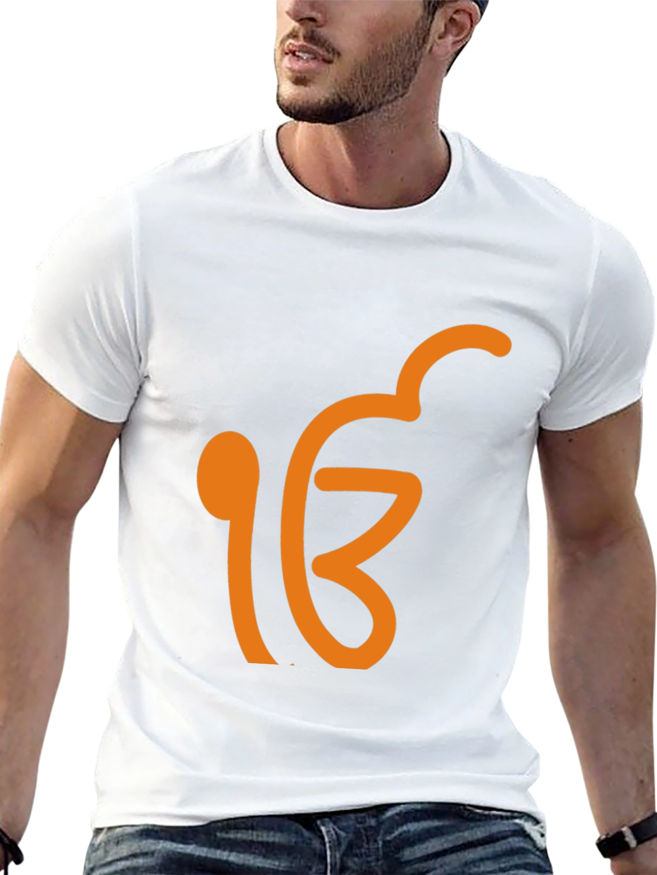 Ek Onkar Graphic Tee - Black Cotton Blend Shirt