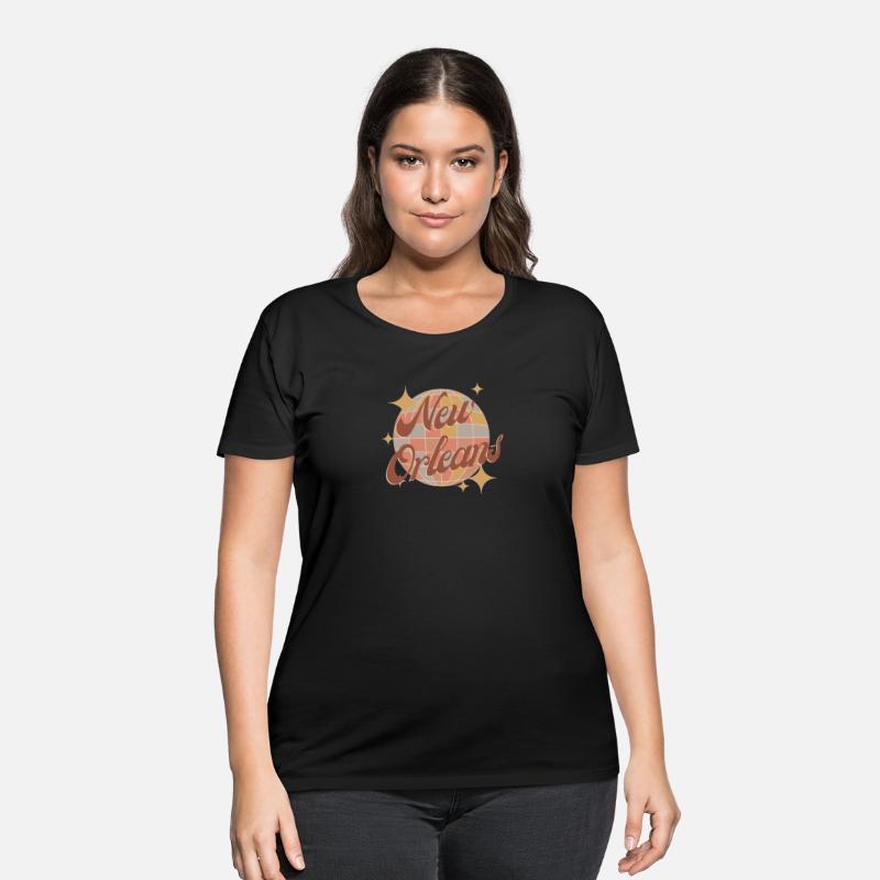 New Orleans Retro Design with a disco ball brown