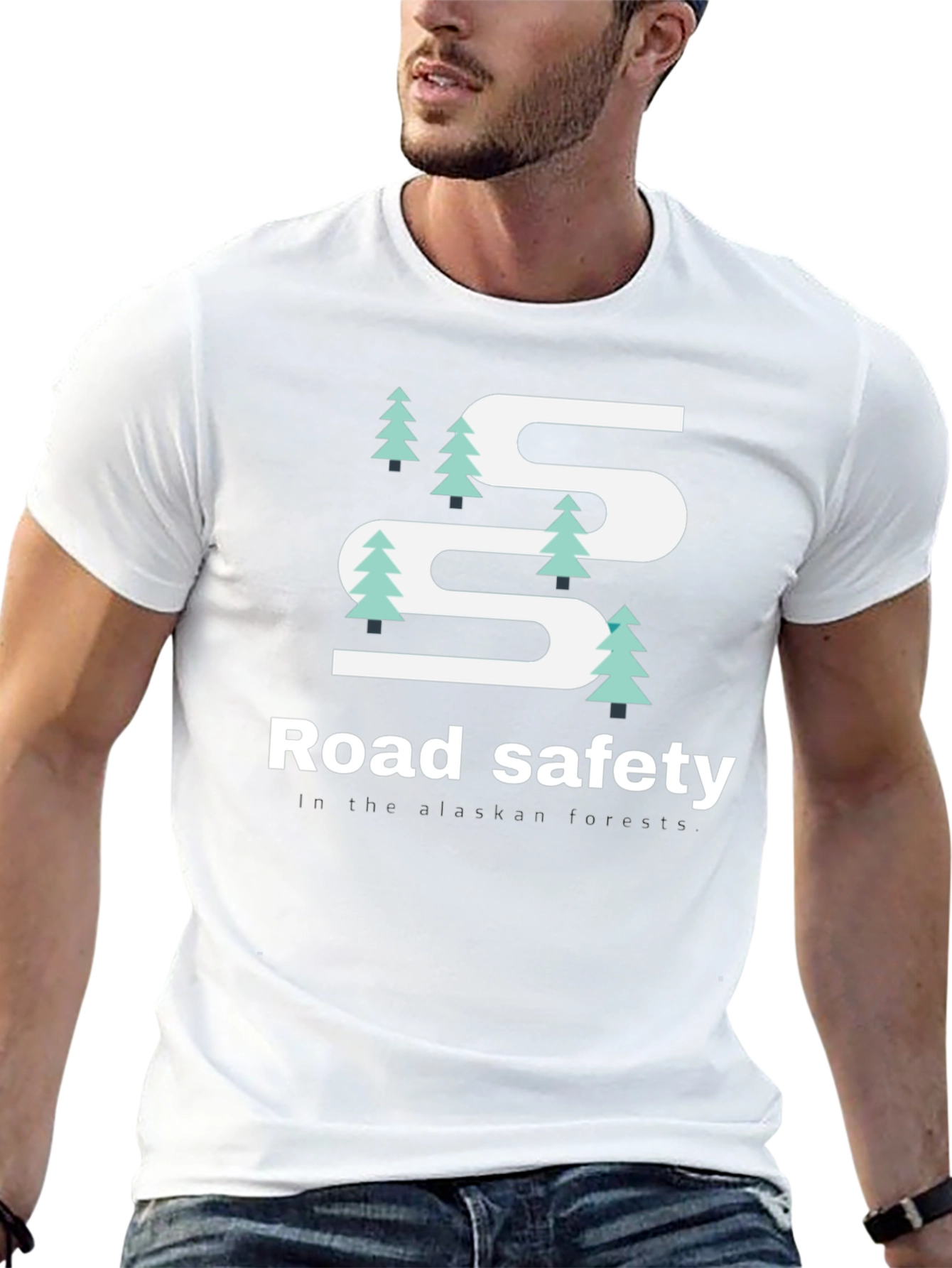 Road Safety Alaskan Forest T-Shirt