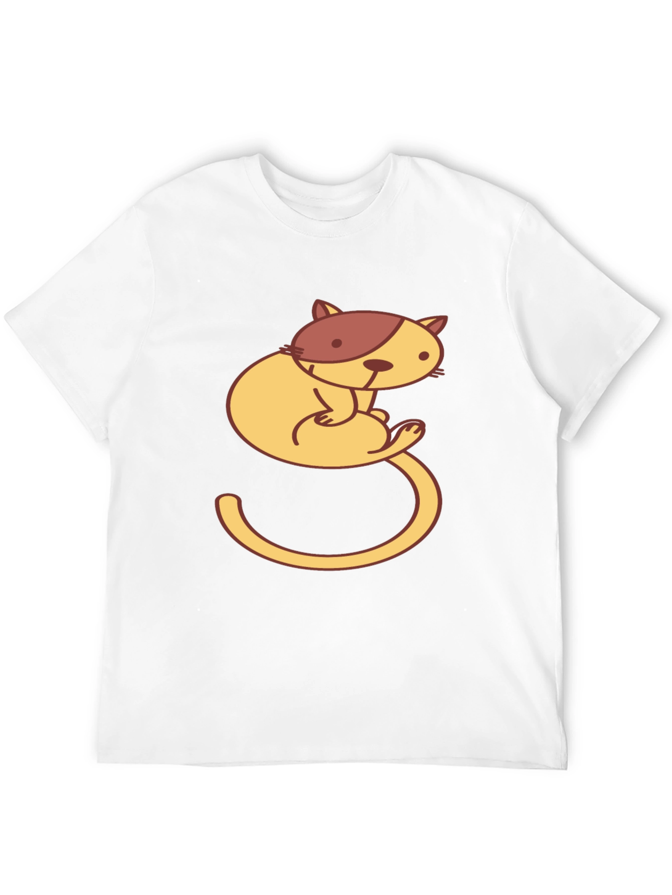 Cute Cat Graphic T-Shirt - Unisex Black Tee