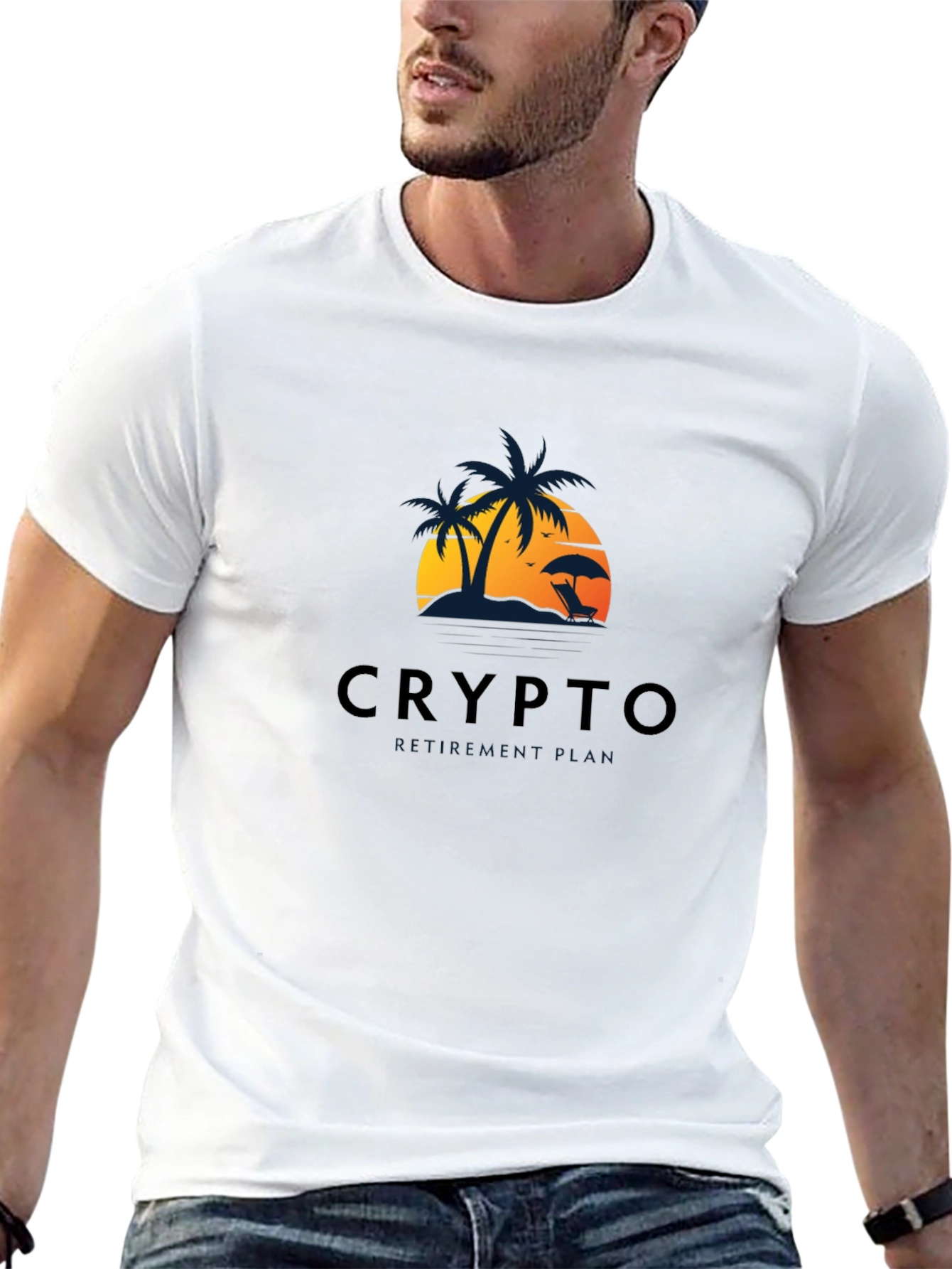 Crypto Beach Vibe T-Shirt - Relaxed Fit