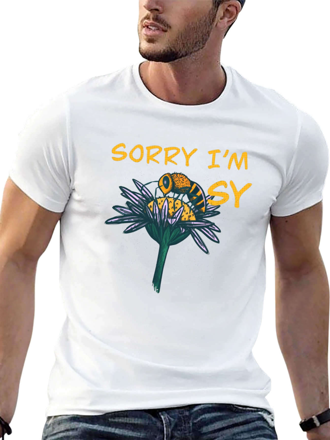 Sorry Im Busy Bee Graphic T-Shirt