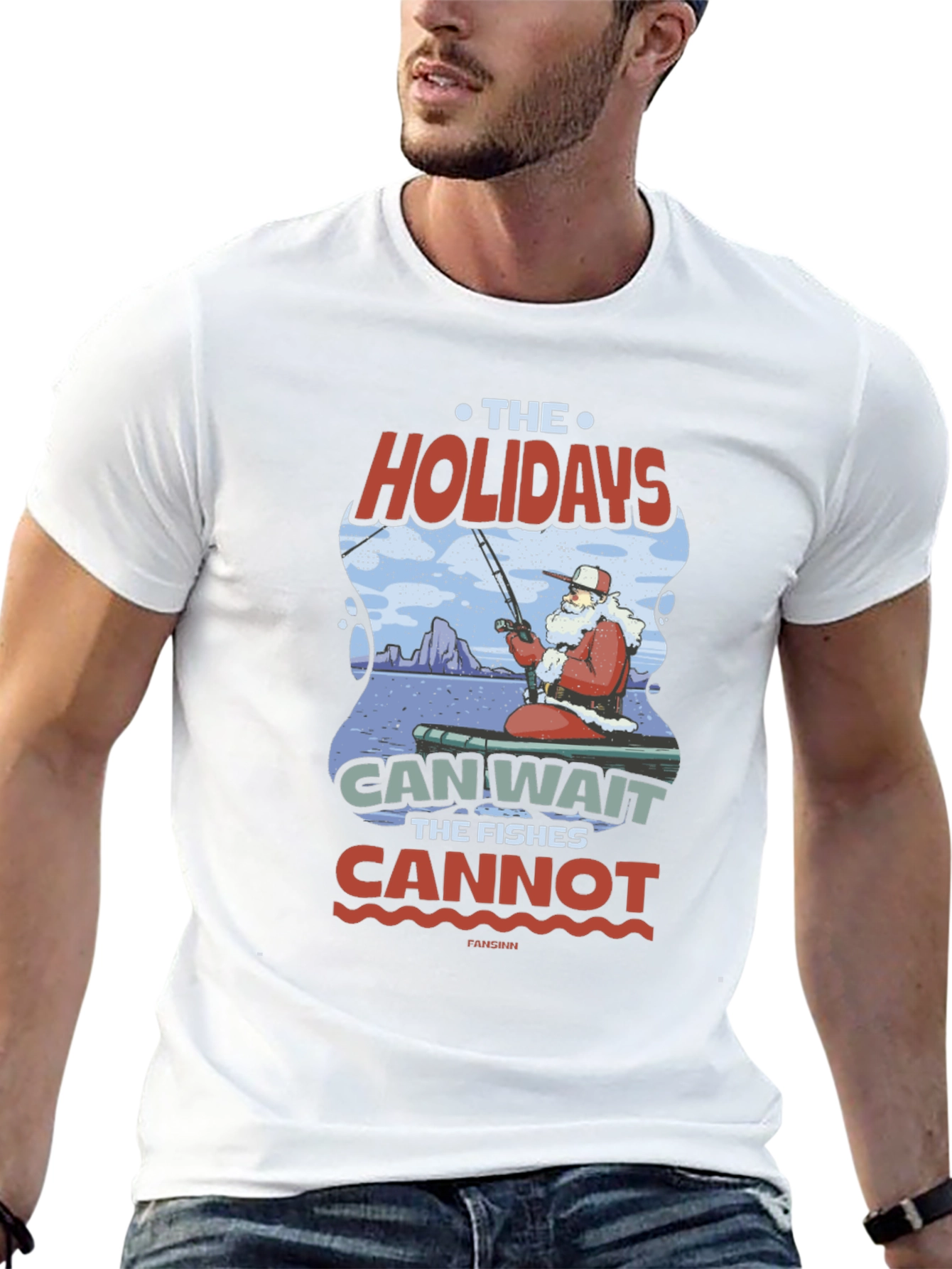 Holiday Fishing T-Shirt - Santas Catch