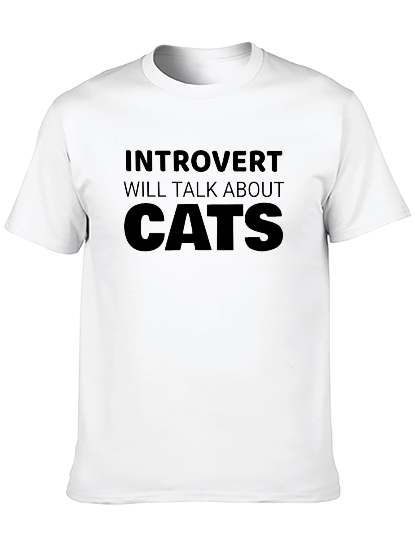 Introvert Cats Graphic T-Shirt - Talk About Cats