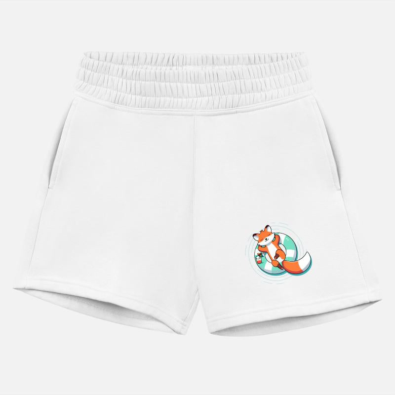 Relaxed fox in the pool - summer & lightness