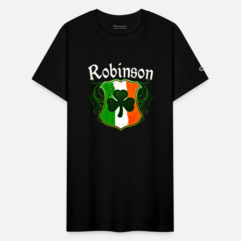 Robinson Irish Surname Ireland Flag Shamrock