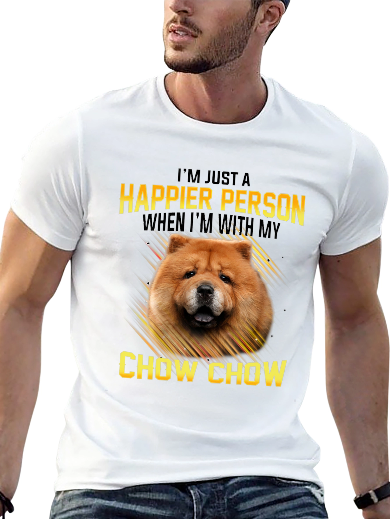 Happier Person Chow Chow T-Shirt