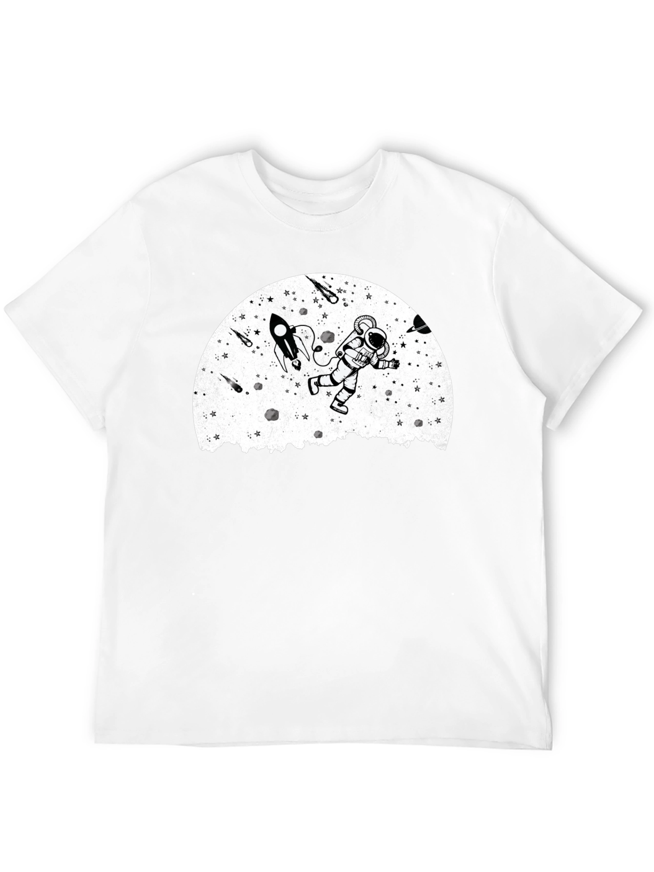 Astronaut Moonscape Graphic T-Shirt