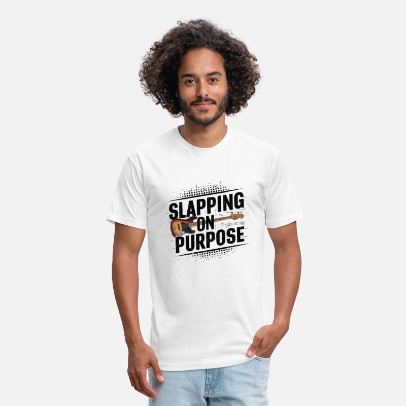 Slapping on Purpose unisex t-shirt for bass player