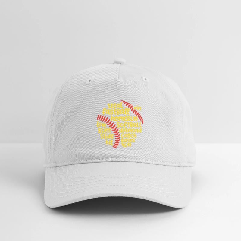 Softball Home Run Word Cloud Design