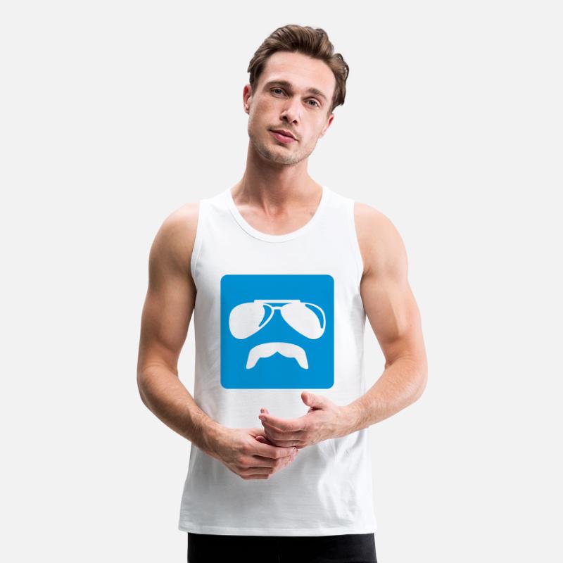 Sunglasses moustache