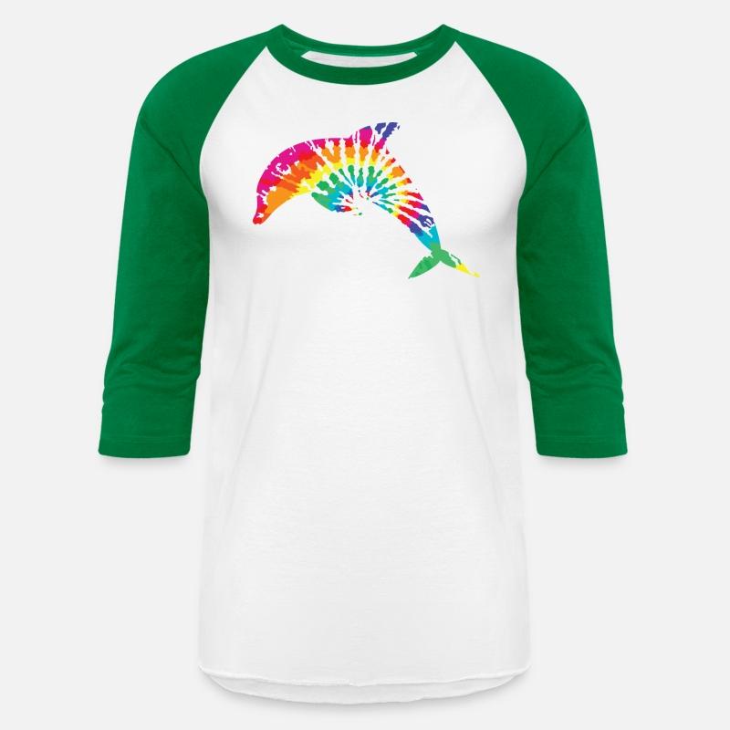 tie-die, dolphin