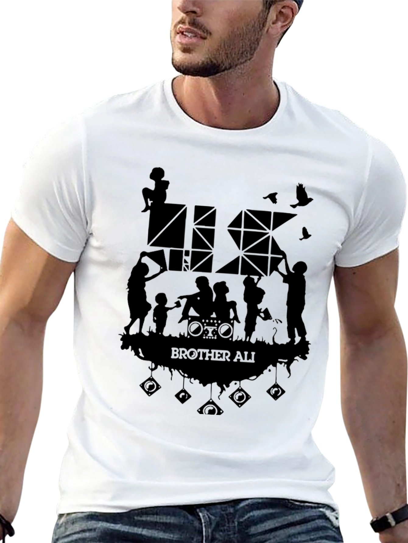 Brother Ali Graphic Print Black T-Shirt
