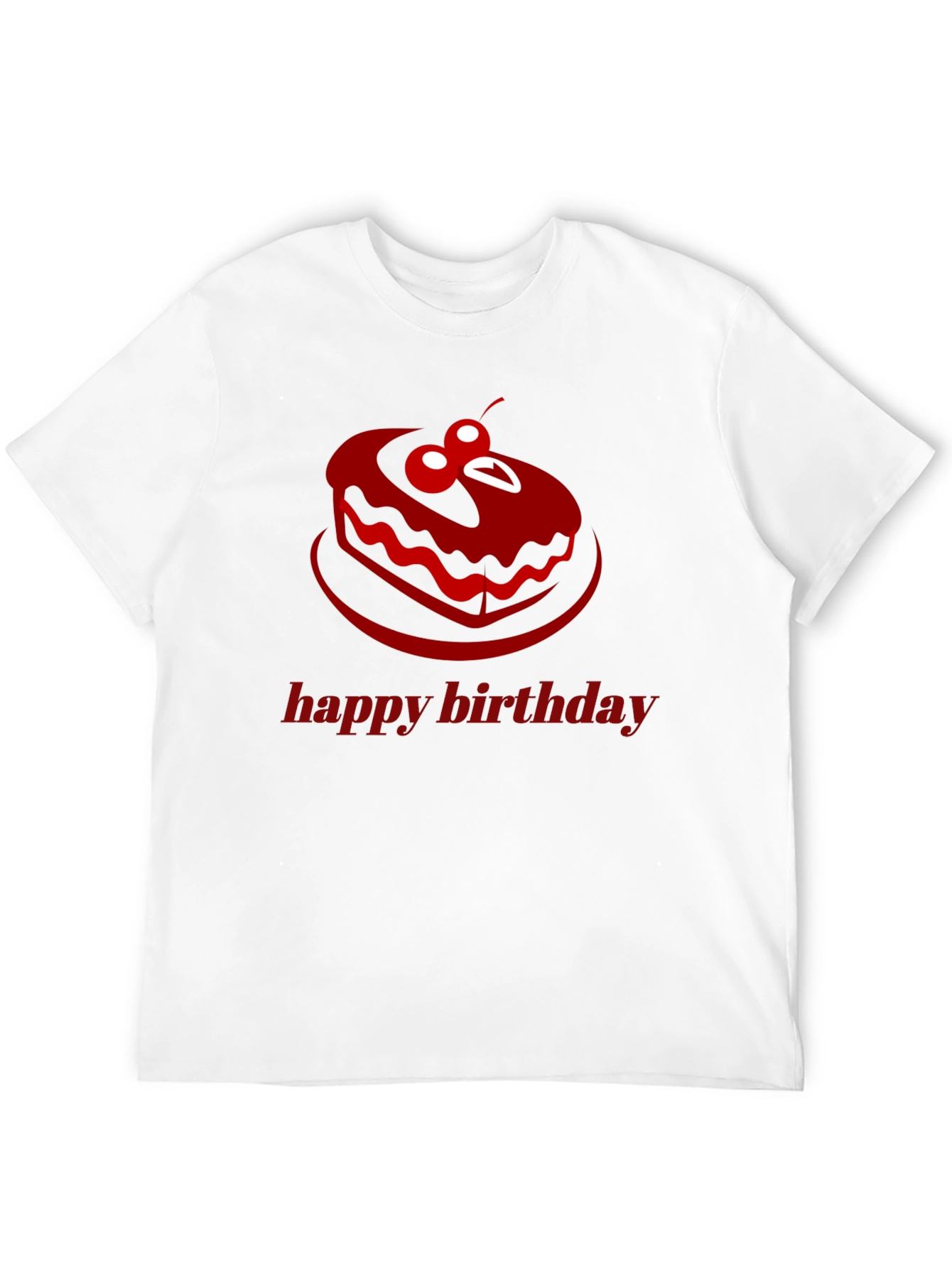 Happy Birthday Cake Graphic T-Shirt