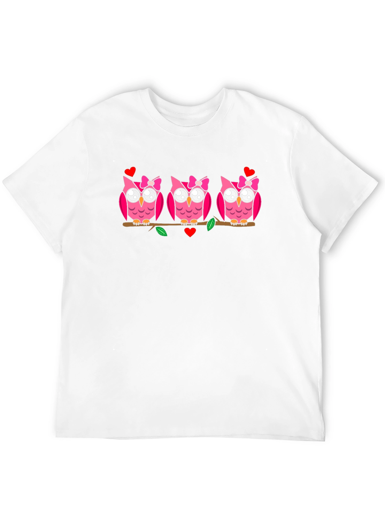 Cute Owls on Branch T-Shirt
