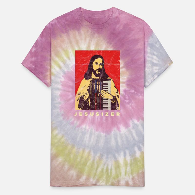 Vintage Jesus Synthesizer Holy Synth Nerd God