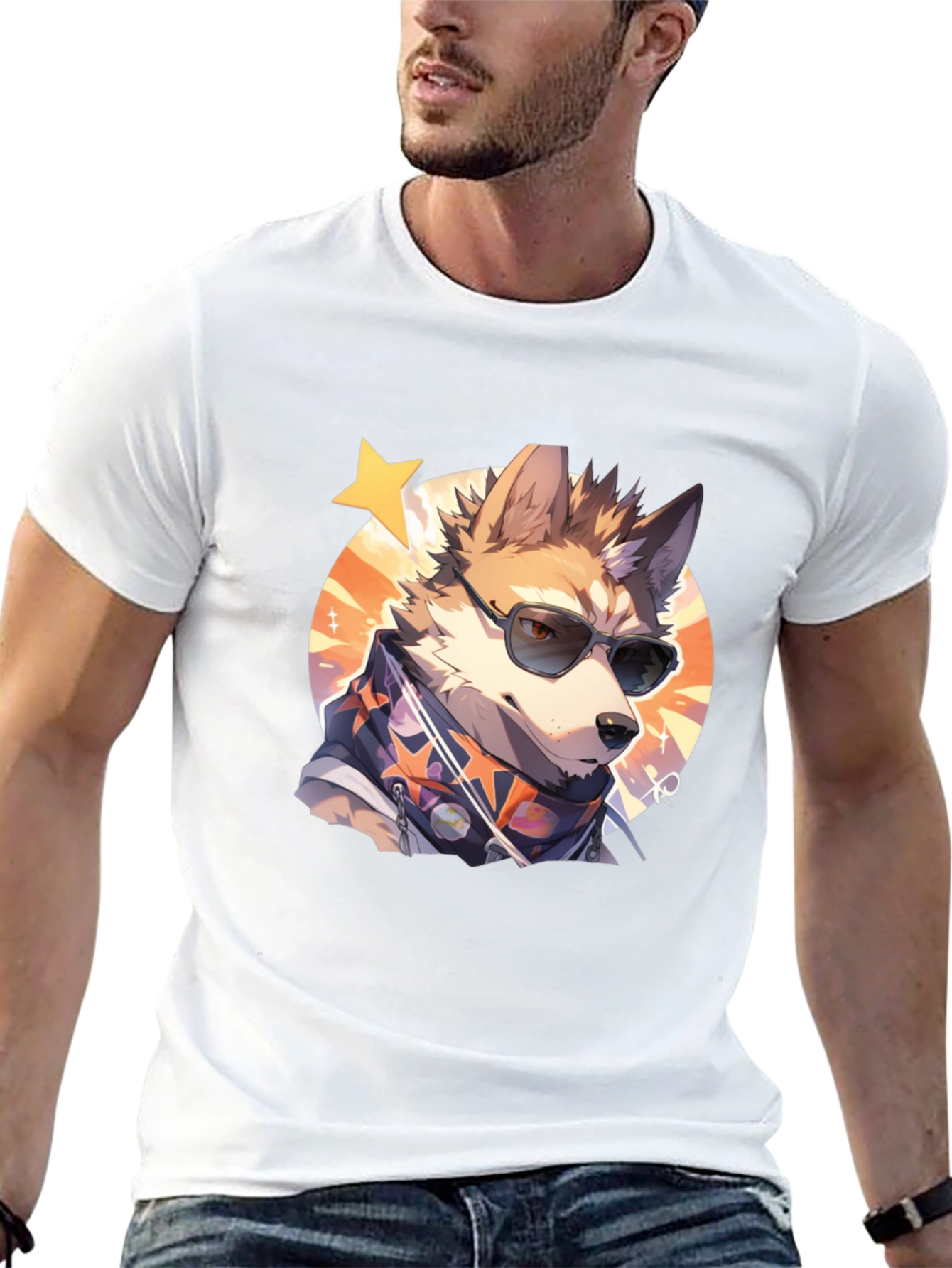 Cool Cartoon Dog T-Shirt