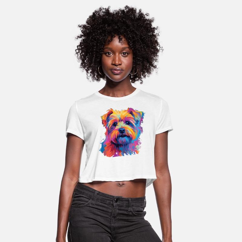 Watercolor Colorful Norfolk Terrier