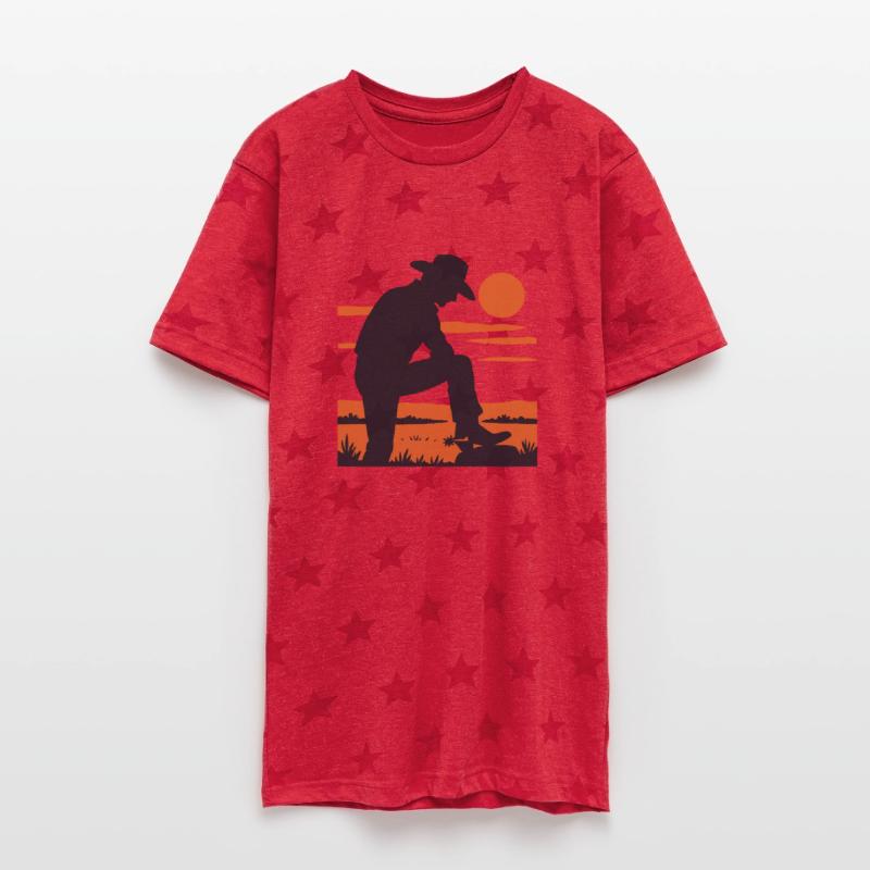Western Cowboy Sunset Tee