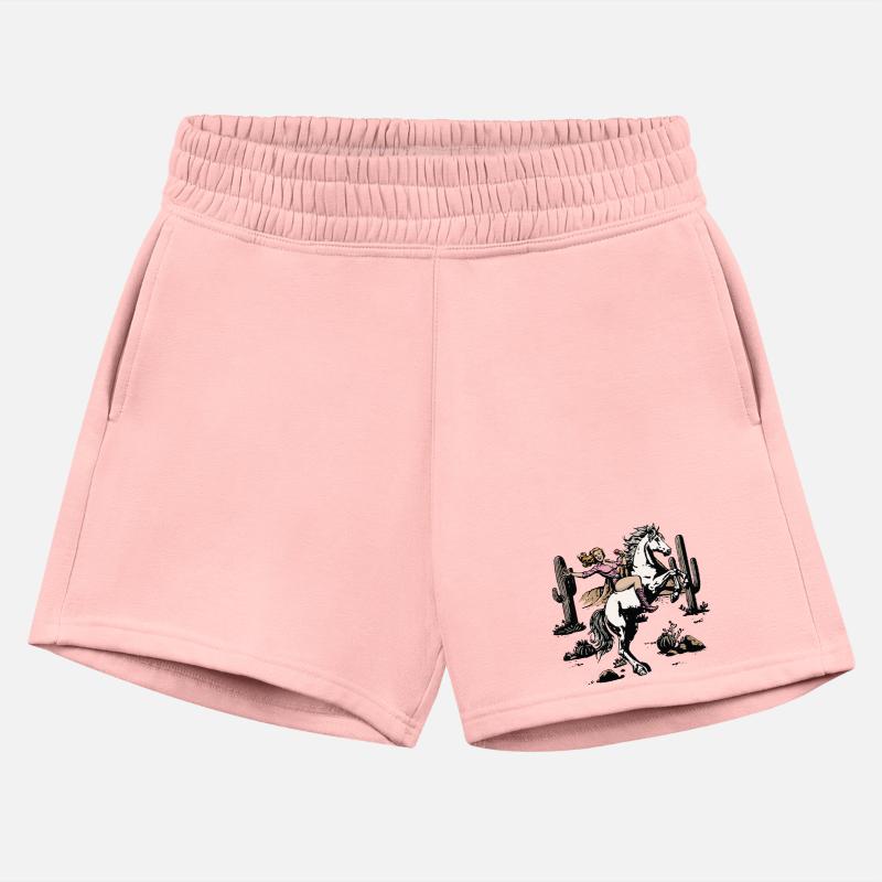 Western Cowgirl riding horse