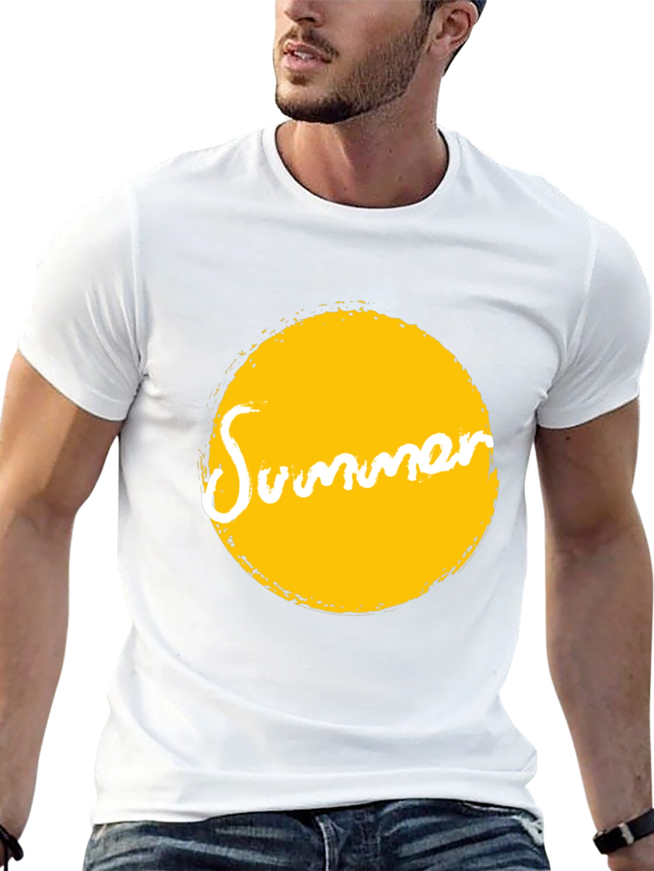 Summer Sun Graphic T-Shirt - Black
