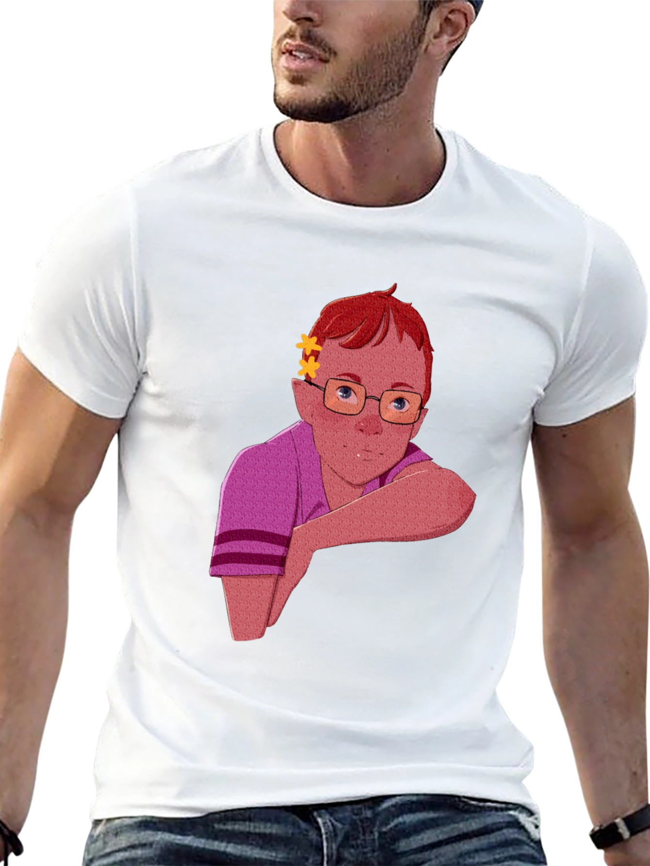 Cartoon Character Graphic T-Shirt - Unisex