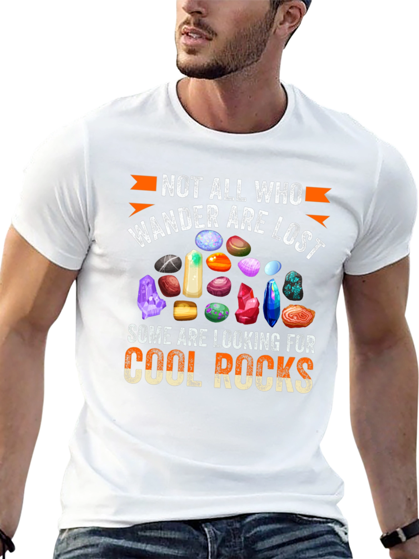 Cool Rocks T-Shirt: Wanderlust Gemstone Design