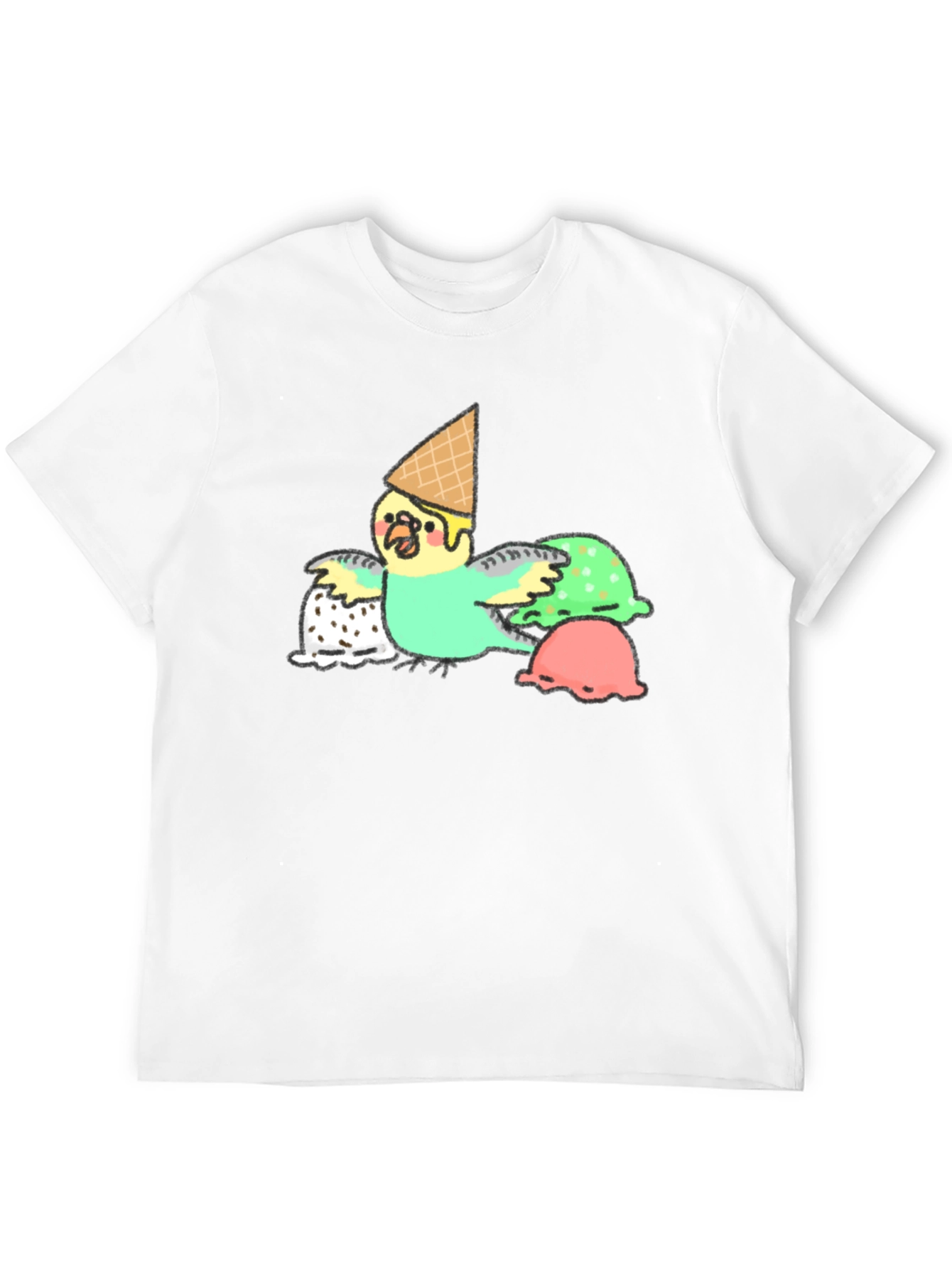 Ice Cream Budgie T-Shirt