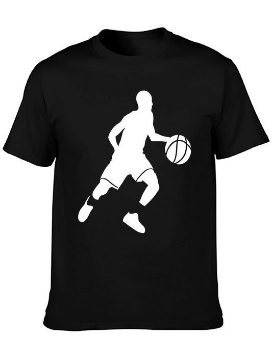 Basketball Player Graphic T-Shirt - Black