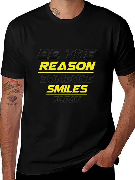 Be The Reason Smiles Today Black Graphic Tee