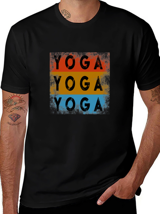 Yoga Retro Style Graphic T-Shirt
